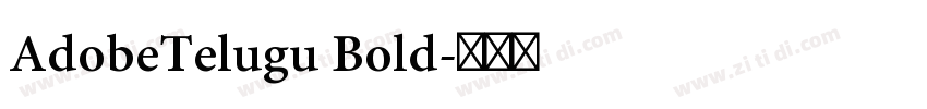 AdobeTelugu Bold字体转换